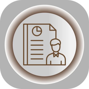 Dosyası olan bir adamın vektör illüstrasyonuName