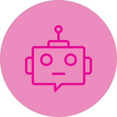 Robot simgesinin vektör illüstrasyonu