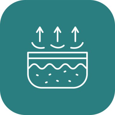 Eşsiz sıcak su hattı vektör simgesi