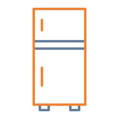 buzdolabı simgesi vektör illüstrasyonu