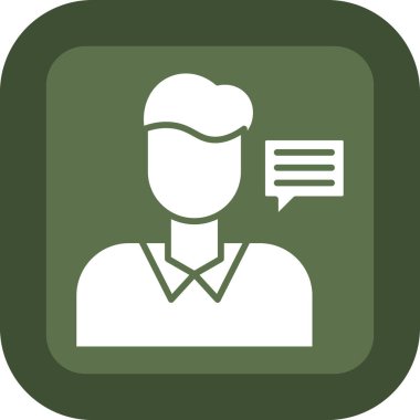 sohbet web simgesi, vektör çizim