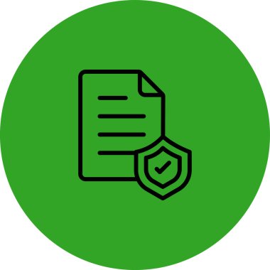 belge simgesi vektör illüstrasyonu