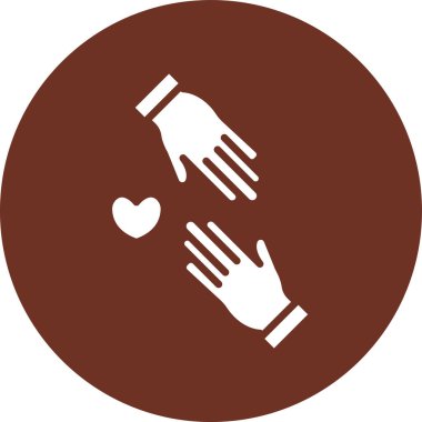 Kalp simgesinin vektör illüstrasyonu