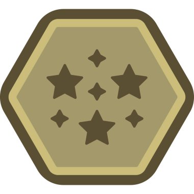 Yıldızlar. Web simgesi basit illüstrasyon