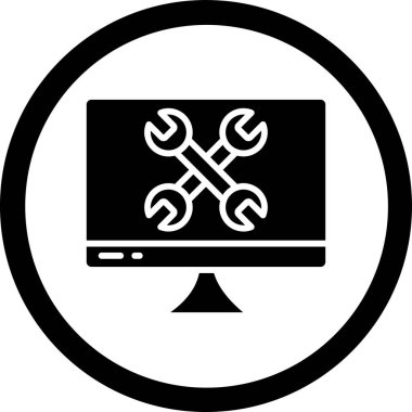 Seo simgesinin vektör illüstrasyonu