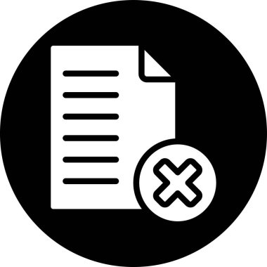 Belge simgesinin vektör illüstrasyonu