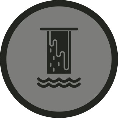 suyun vektör illüstrasyonu ve ikon eksikliği