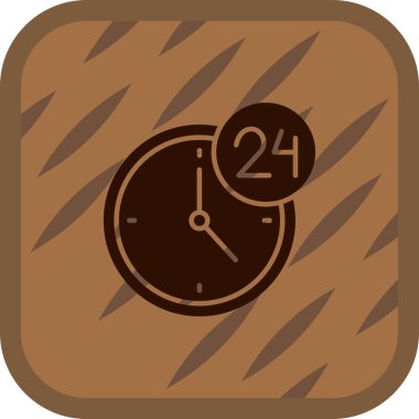 Saat simgesi, vektör illüstrasyonu