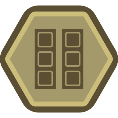 altın simge, basit vektör illüstrasyonu