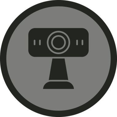 Kamera. Web simgesi basit illüstrasyon