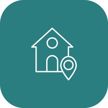 İllüstrasyon evi simgesi kişisel kişisel...