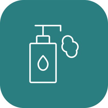 Soyut arkaplanda sabun vektörü simgesi