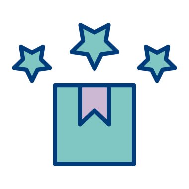 Hediye kutusu. Basit resimleme