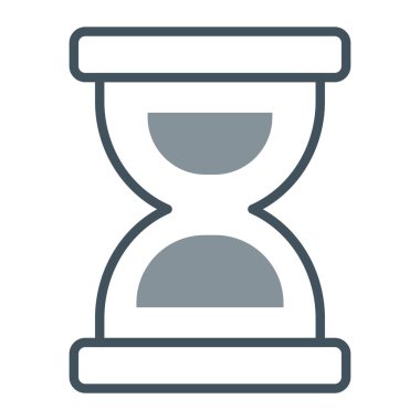 kum saati web simgesi, vektör çizim