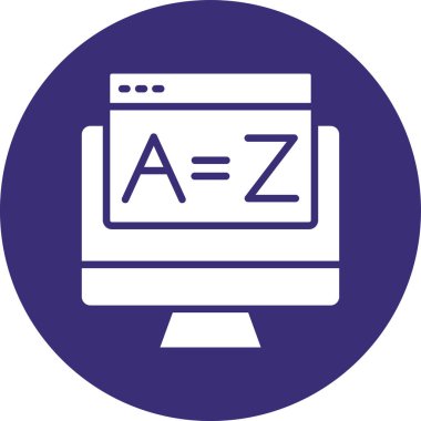 Bilgisayar vektör simgesi modern basit vektör illüstrasyonu