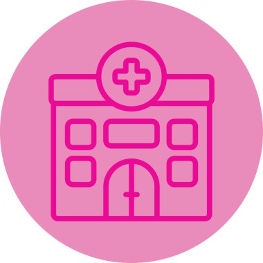 Hastane Simgesi Vektör İllüstrasyonu