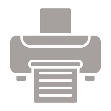 Yazıcı Düz Vektör Simgesi