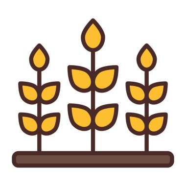 Bitki. Web simgesi basit tasarım