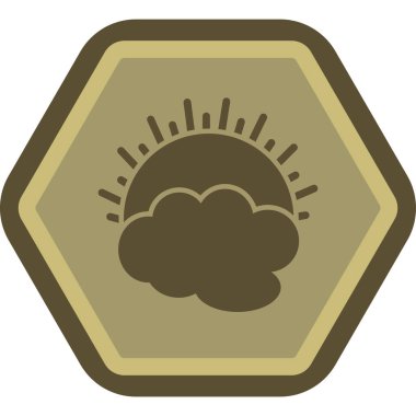 Moda tarzında izole edilmiş bir bulut simgesi