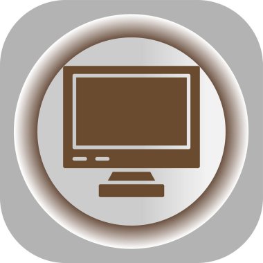Benzersiz tablet bilgisayar kabartma vektör simgesi