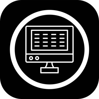 vektör lcd televizyon simgesi