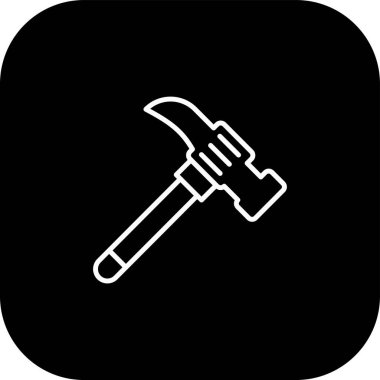 Çekiç ikonu vektör illüstrasyonu