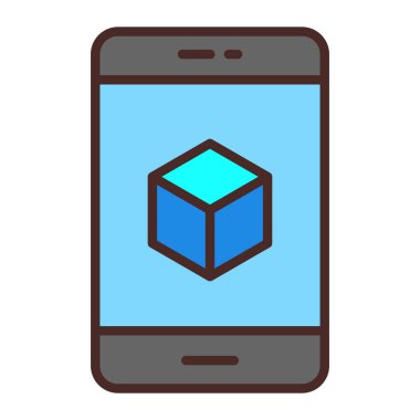 akıllı telefon simgesi vektör illüstrasyonu