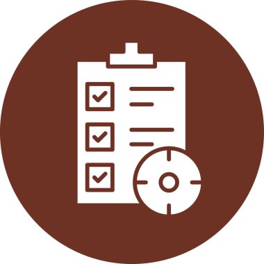 Kontrol listesi simgesi vektör resimli pano grafik tasarımı