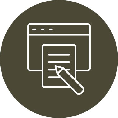 seo modern simgesinin vektör illüstrasyonu