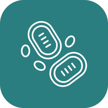 vektör DNA düz biçim simgesi