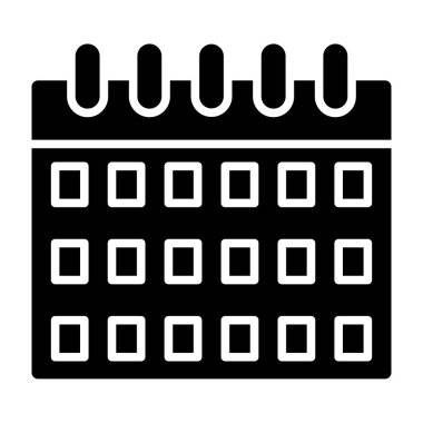 Takvim simgesi vektör illüstrasyonu