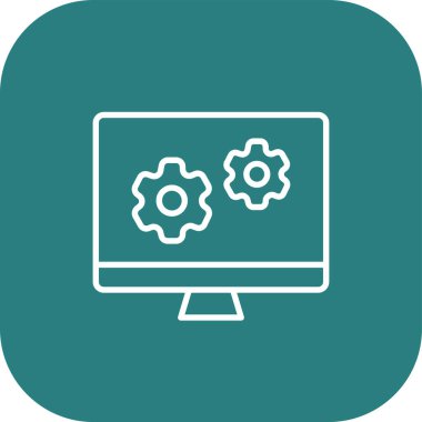 Simge soyut arkaplanda izole ediliyor