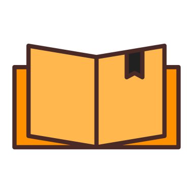 Kitap. Web simgesi basit illüstrasyon