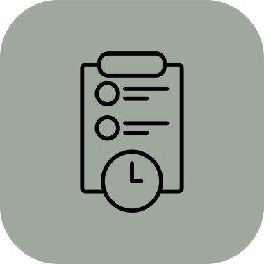 Saat simgesinin vektör illüstrasyon tasarımı