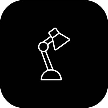 Soyut arkaplanda fener simgesi izole edildi