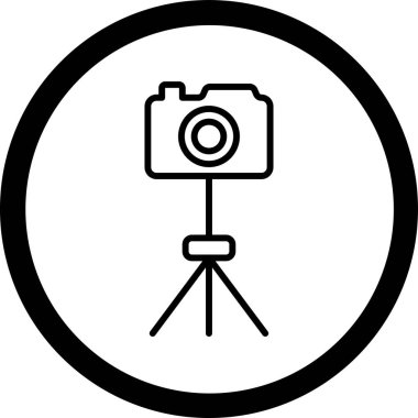 Kamera. Web simgesi basit illüstrasyon