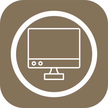 bilgisayar izleyici vektör simgesi