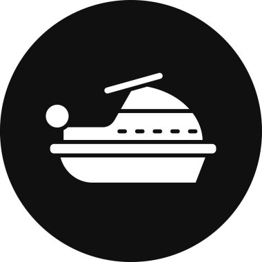 Gemi simgesi vektör illüstrasyonu