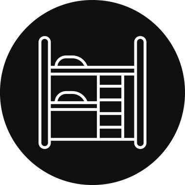 bebek beşiği yatak simgesi, taslak biçimi