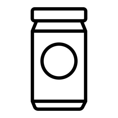 Süt kavanozu simgesi, özet biçimi