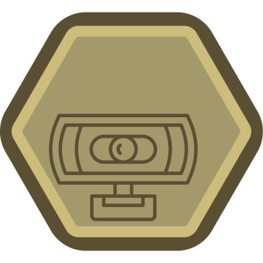 Altın simgenin vektör illüstrasyonu