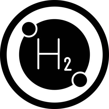 Kimyasal ağ simgesi, basit illüstrasyon