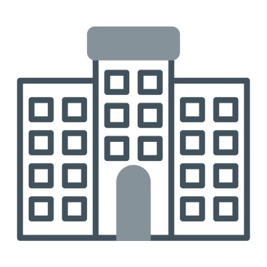 Bina. Web simgesi basit tasarım