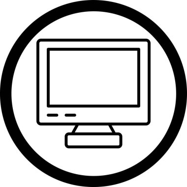 Bilgisayar monitörü. Web simgesi