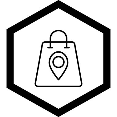 harita simgesi vektör illüstrasyonu