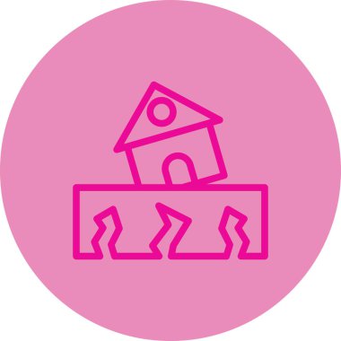 Ev simgesinin vektör illüstrasyonu