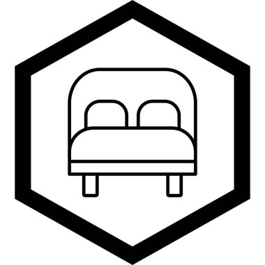 Otel simgesi vektör illüstrasyonu