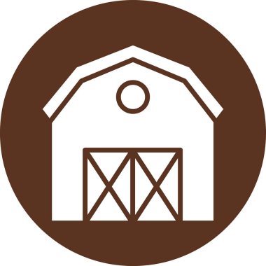 çiftlik ikonu vektör illüstrasyonu