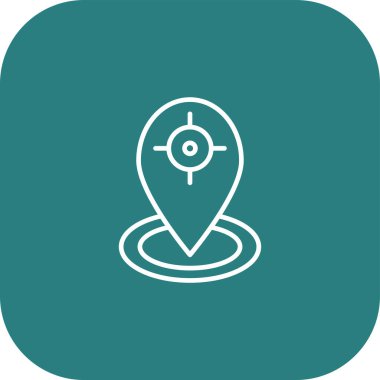 eşsiz navigasyon çizgisi vektör simgesi