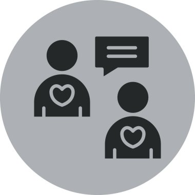 Vektör sohbet simgesi illüstrasyonu